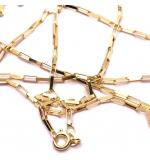 Colar em ouro 18k - Veneziana aberta - 70 cm - 2CLO0096